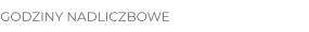 GODZINY NADLICZBOWE