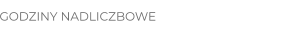 GODZINY NADLICZBOWE
